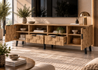 Collection CUBA – finition bois naturel texturé et design contemporain