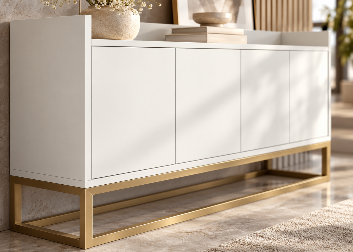 Buffet DARIAN – 4 portes, design moderne et rangement
