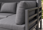 Salon de jardin ÉCLIPSE – Ensemble lounge avec canapé, fauteuils et auvent