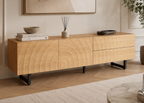Meuble TV NORDIC 180 cm – Effet bois naturel et design scandinave