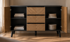 Collection ONYX – Ensemble meuble TV et buffet assorti pour salon