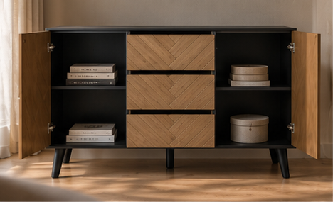 Collection ONYX – Ensemble meuble TV et buffet assorti pour salon