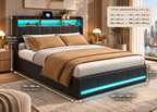 Lit OPALE – Lit double moderne avec 4 tiroirs de rangement