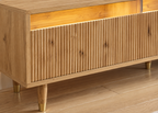 Meuble TV OSLO 178 cm – 4 tiroirs, éclairage LED et design contemporain