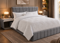 Parure de lit Collection SÉLIAN – relief ondulés raffiné, style contemporain chic