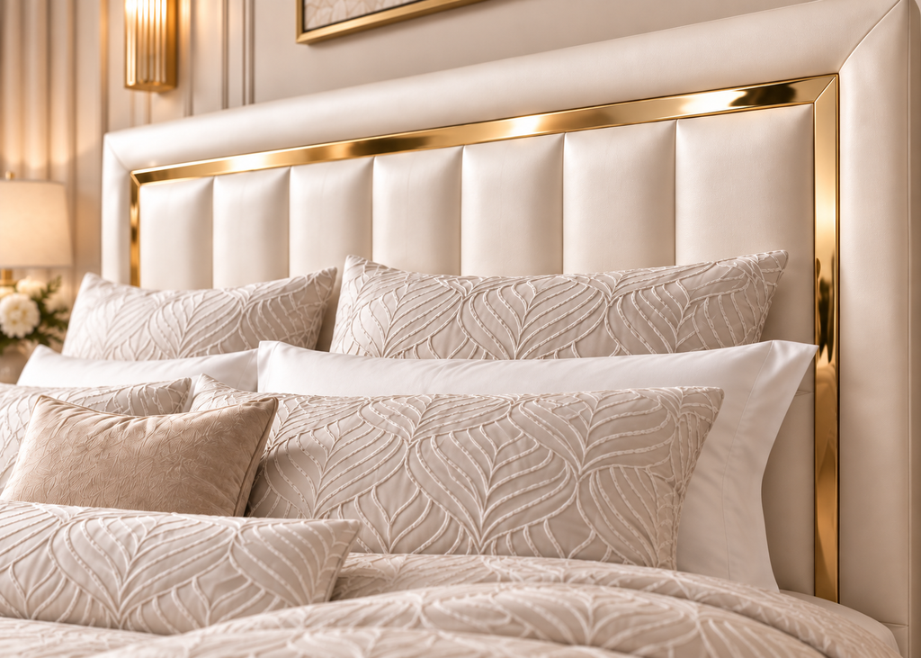 Parure de lit Collection SÉLIAN – relief raffiné, style contemporain chic