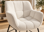 Fauteuil LE SHERPA blanc – assise enveloppante